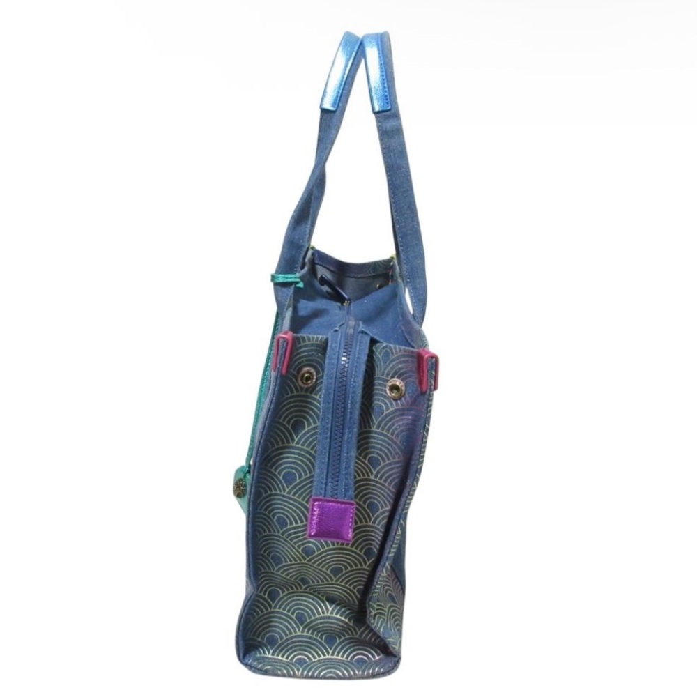 Kurt Geiger Denim Iridescent Tote - Picture 5 of 11